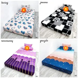 Sprei Homemade Motif Cewek Love - Sprei Rumbai Ukuran 180 FAVORITE - Guling