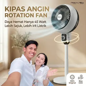 Harga Spesial Eksklusif｜Kipas ROTATION TOMITA｜Kipas Berdiri ROTATION TOMITA｜Ukuran 9 Inch / Aliran Udara Lancar / Kipas Angin Modern
