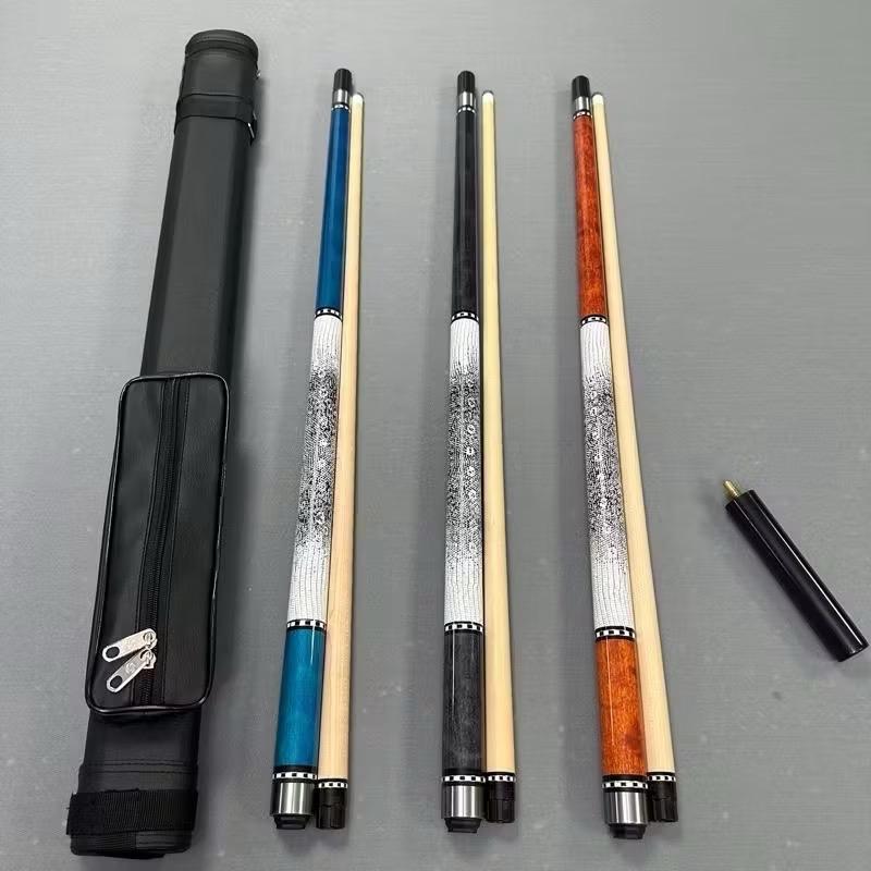 Cơ bida TL Cues II chính hãng - đã lên tẩy gold cao cấp ngọn siêu thẳng - tặng kèm chuôi nối