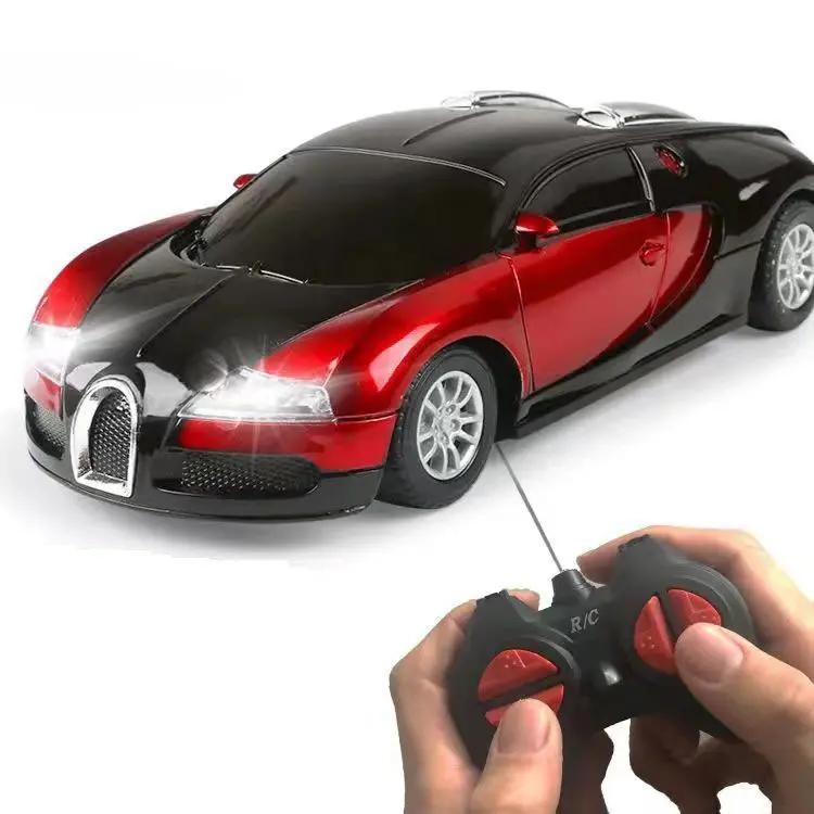 Electric remote control sports car toy for high-speed drift racing car model,1:22 High simulation toy Bugatti Veyron car model collection and display,Fall-resistant and crash-resistant,Racing toy gifts for kids Baterai Anak Mainan Mobil Balap Hadiah 0