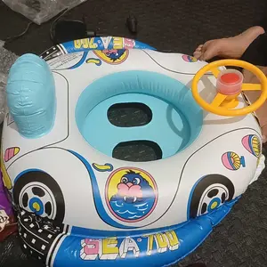 Boogie Baby Pelampung Duduk Anak Mobil PVC Tebal 78x54cm untuk Bayi 1-3 Tahun Bermain di Kolam Renang