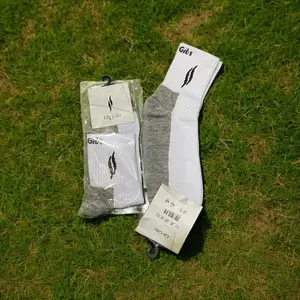 kaos kaki sebetis Pria Wanita Motif Dewasa Panjang Hitam Sport Pendek Tebal Katun