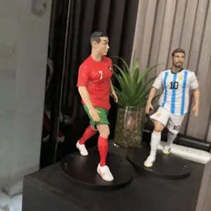 Mbappe ronaldo messi figure set 6 pemain bola