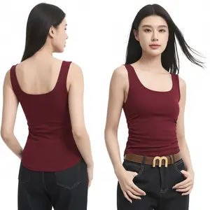DURIATI - Singlet Wanita Dalaman Premium Bahan Kaos Rayon Atasan Rompi Santai dengan Tali Besar  Nyaman