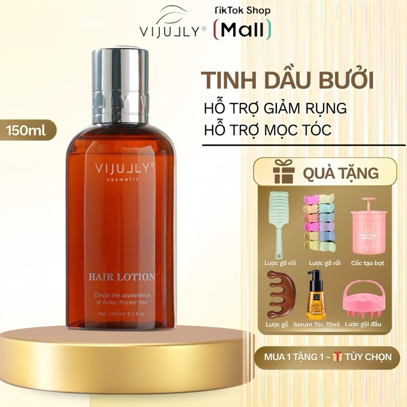 Xịt bưởi  Vi JULLY - Hair Lotion - Tinh Dầu Bưởi-Giúp Tóc Hỗ Trợ Giảm Rụng , Hỗ Trợ Kích Mọc - Chăm Sóc Tóc Dưỡng Tóc Cho Bé Nữ Women xit  duong serum toc