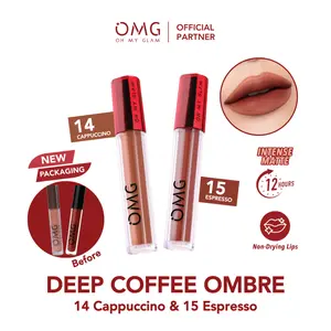OMG Paket Ombre Lipcream OMG OH MY GLAM Matte Last Lip Cream (2 Pcs) vinyl glassy tint liptint