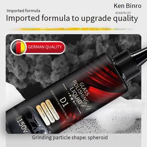 Penyelesaian Penggilap Kaca Auto, Naik Taraf dengan Filem Minyak Cerium Oksida, Salutan Kaca untuk Pembuangan Filem Minyak, Pembaikan Calar Sedikit Air, Tiada kesan, Pengilat Kaca