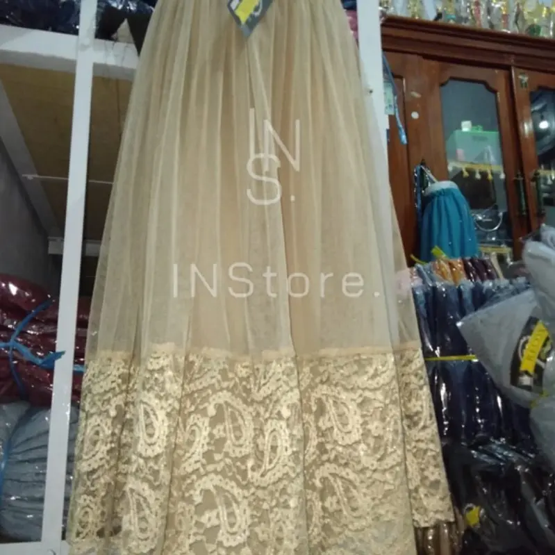 Rok TuTu Renda brukat Renda Bawah Anak 6-11 Tahun A-Line 4