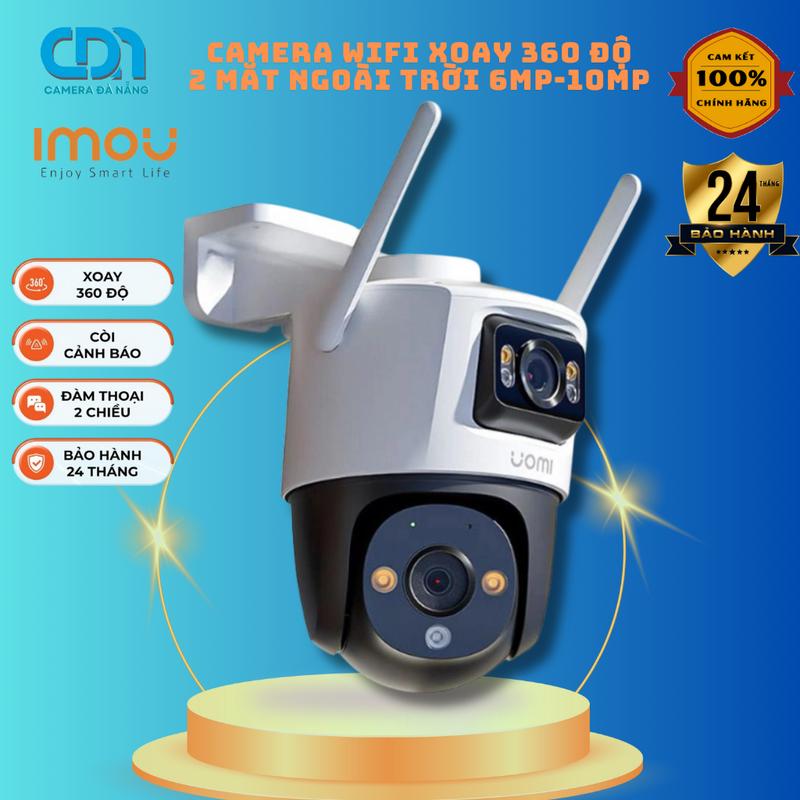 Camera Wifi iMOU Cruiser Dual 10MP IPC-S7XP-10M0WED và 6MP IPC-S7XP-6M0WED Xoay 360 Ngoài Trời Led Chụp Ảnh