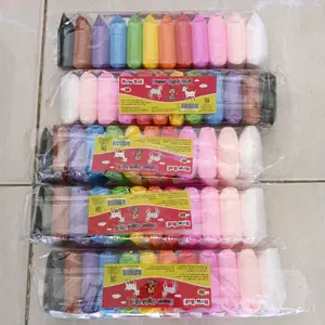 Clay Mainan Anak isi 1 Pack 12 pcs Clay Warna Mainan Edukasi Anak Aman dan Tidak Beracun
