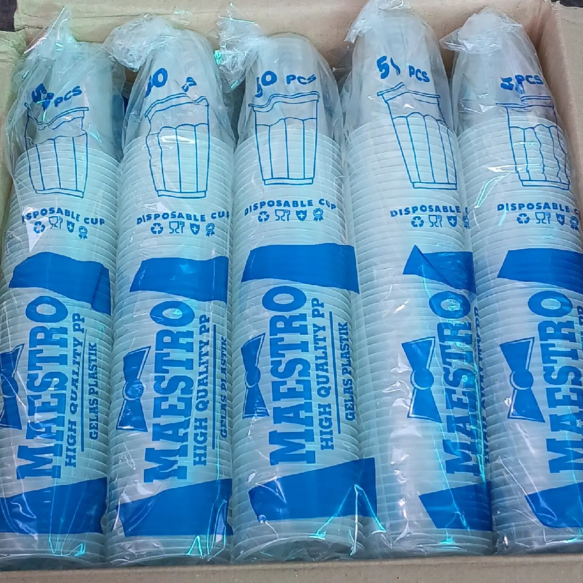Gelas Kopi plastik isi 10 Slop