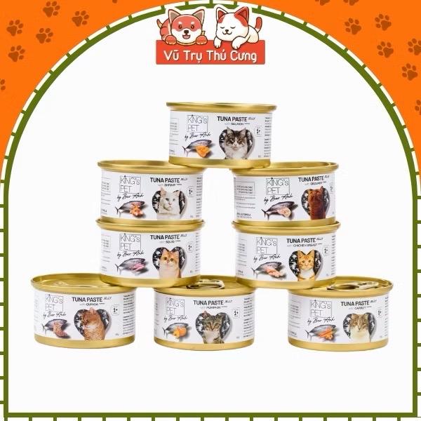 Pate cho mèo King Pet by Bảo Anh, cá ngừ mix 8 vị thơm ngon dinh dưỡng cho Mèo
