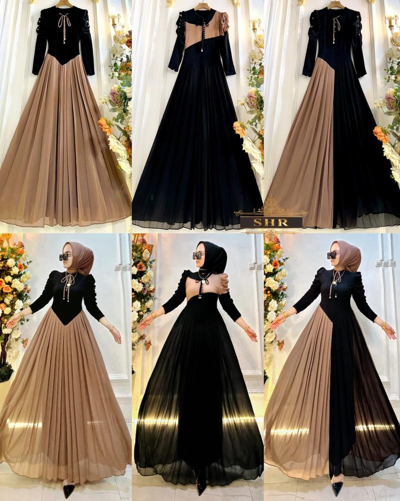 Product Introduction of new maxi dress gamis langsing awet muda by shr premium 6