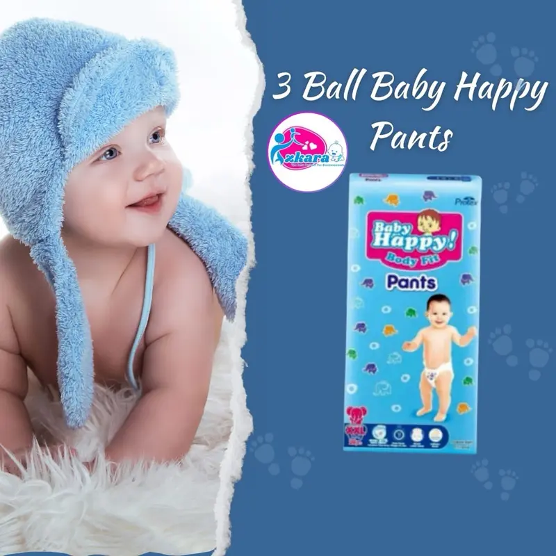 2&3 Ball Baby Happy Pants All Size Diapers  Popok bayi 5