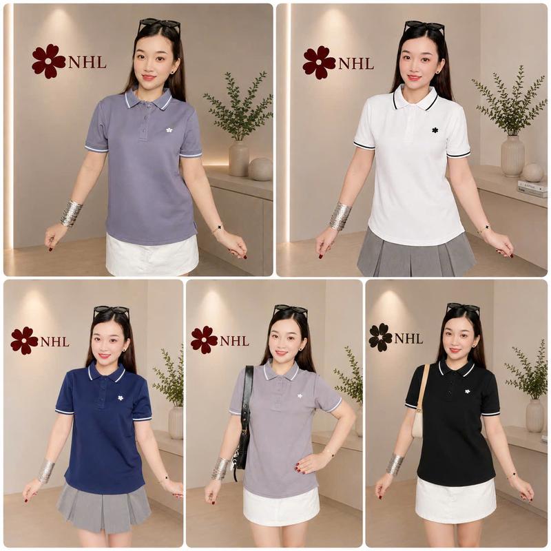 Áo thun polo nữ NHL Vải KHÔNG BAI DÃO, SỢI CO GIÃN TÔN DÁNG