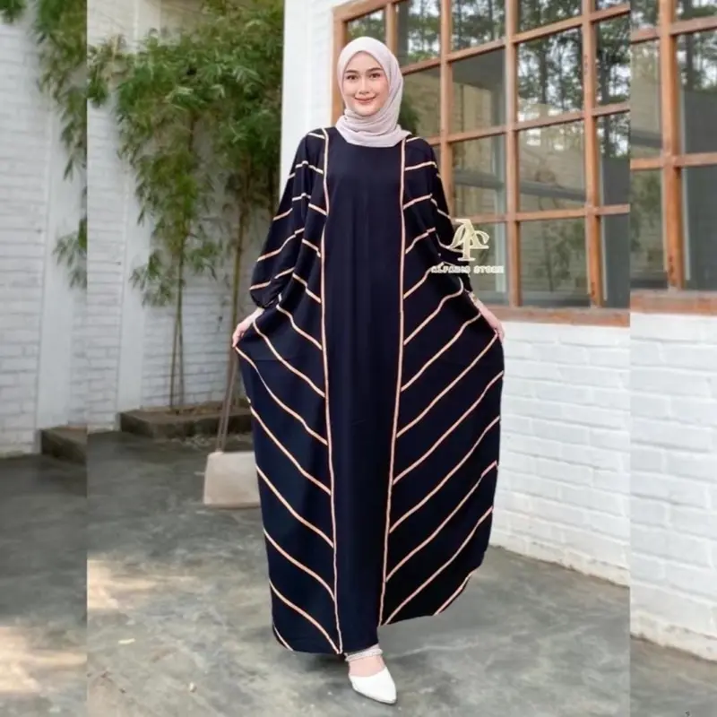 KAFTAN LULA \\ kaftan gamis \\ gamis kaftan \| kaftan rayon Nyaman