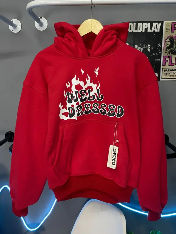Hoodie Boxy Well Dressed Print Foaming And Gliter Aksen DRN x MON design 4
