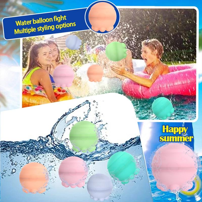 New silicone water ball, silicone magnetic water ball, one-hand water-filled silicone water ball toy, buckle water ball 0