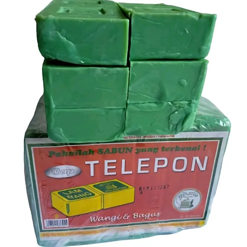 12 pcs sabun batang cap Telepon pembersih pakaian