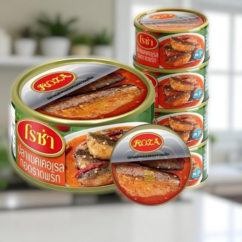 Combo 4 Hộp Cá Thu Chiên Sốt Tương Ớt Roza | Hàng Thái Chính Hãng 150gr hộp