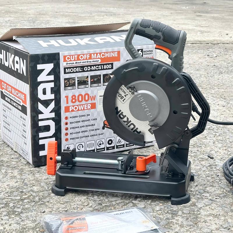  Máy Cắt Sắt Bàn Hukan G2-MCS 1800 Công Suất 1800W Đường Kính Lưỡi 180mm Cắt Góc 45' Chính Hãng Hukan Bảo Hành 6 Tháng 
