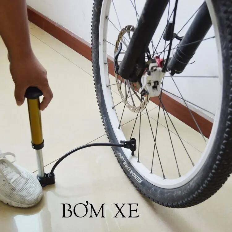 Bơm mini cầm tay, bơm xe đạp trẻ em, người lớn... tiện lợi mã OB2 6