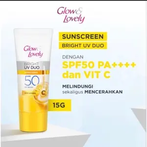 ￼Fair&Lovely / Glow & Lovely Ultimate UV Duo Vitamin C SPF 50 Pa++++ 15g ( sunscreen)