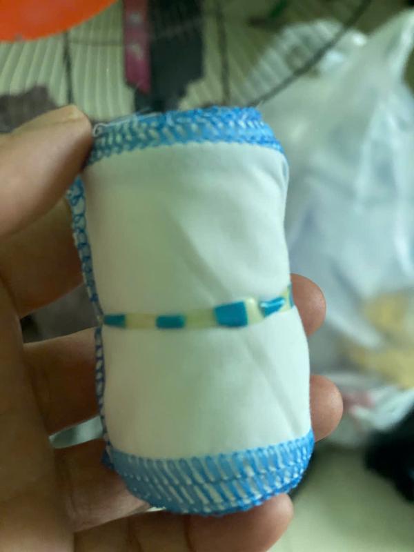Cuộn Băng Vải Trắng Viền xanh dương 5cm x 2m-10m Học Thực Hành Giáo Dục Quốc…