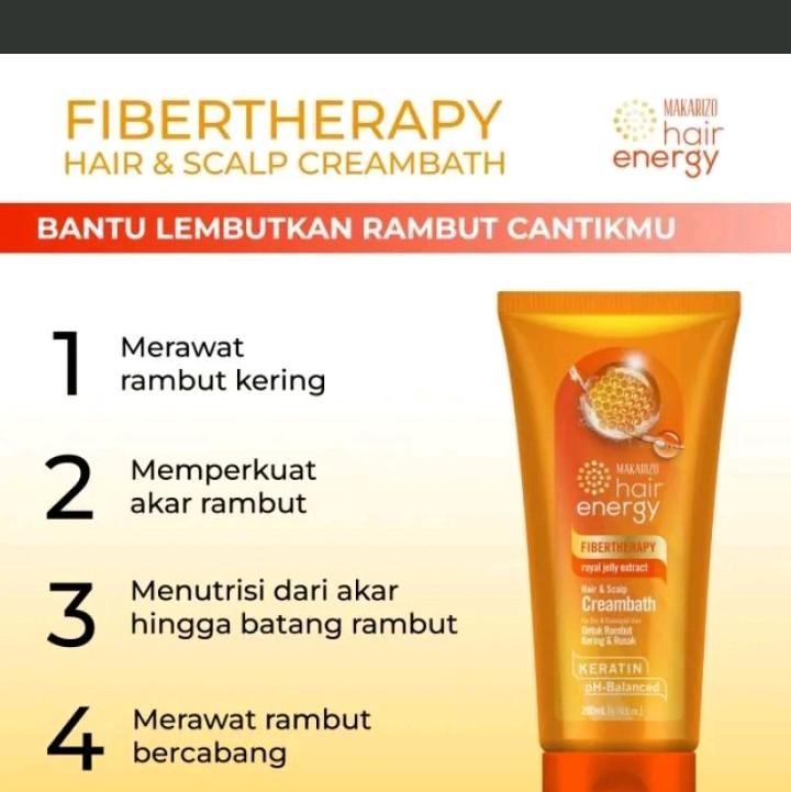 Makarizo hair energy fibertherapy creambath 200ml 3