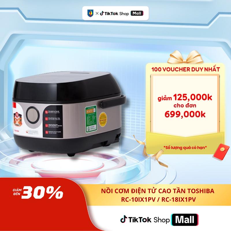  Nồi Cơm Điện Tử Cao Tần Toshiba RC-10IX1PV   RC-18IX1PV - 1.0 Lít   1.8 Lít - Hàng Chính Hãng - Bảo Hành 12 Tháng 