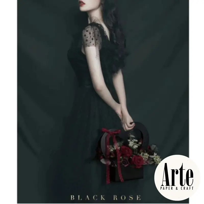 ARTE Heart Florist Bag | Flower Box | Kotak Tenteng Bunga | Tas Bunga | Kotak Bunga Bentuk Hati Cinta| Handy Bag Florist | P.HFB 7