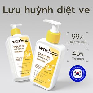 Washoo Sữa tắm lưu huỳnh trị mạt, giảm ngứa, ngừa mụn lưng, hương thơm lưu lại lâu cho cả nam và nữ