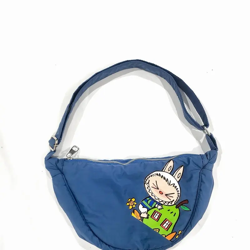 Ifti xeina tas selempang wanita labubu viral slingbag kasual sablon premium karakater bahan nylon muat premiu 5