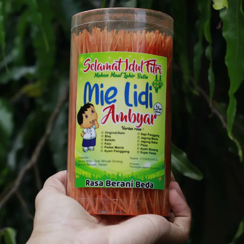 Mie Lidi GEPENG 200gr/mielidi/miegepeng/milidimurah /Jajanan/mielidienak /lidian/mielidigurih/lidian 5