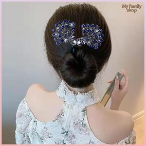 Pembentuk Sanggul Rambut, Bentuk Merak, Gaya Rambut Sanggul Halus, Sesuai untuk Majlis Keraian, Beg dan Hadiah