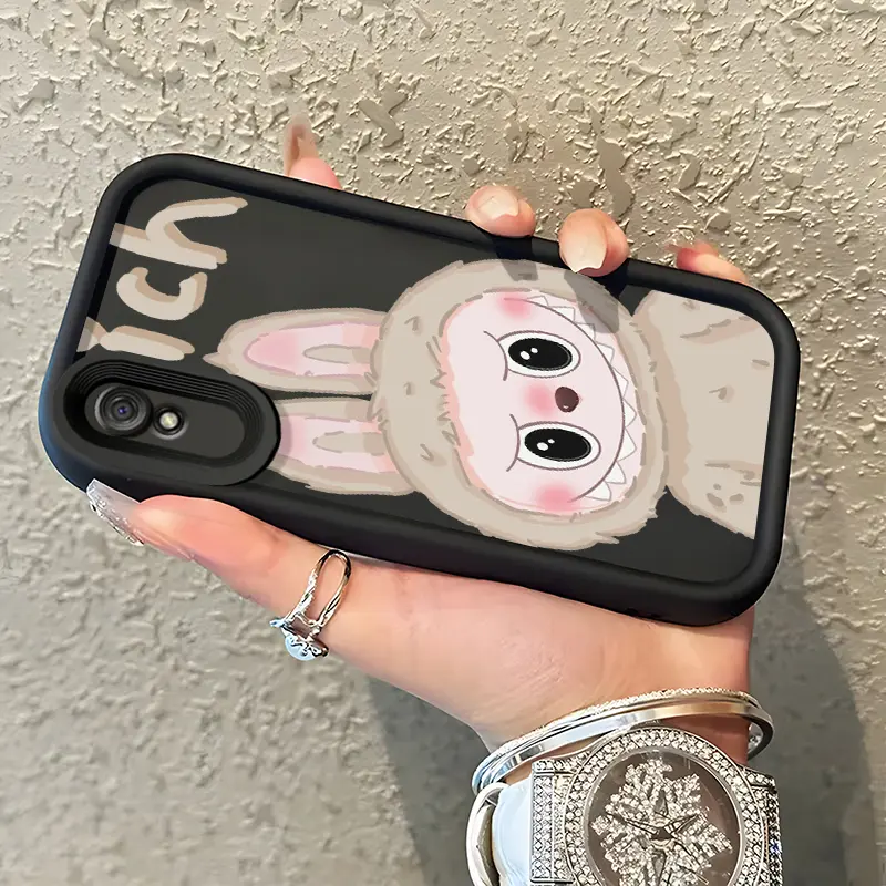 Casing Hp Untuk Xiaomi Redmi 9A Redmi 9i Redmi 9T Redmi 9 Power Casing Kelinci Kartun Abu-abu / Coklat kasingg ponsel Bahan silikon Cesing Casing Hp Kesing  Softcase Case Tahan guncangan