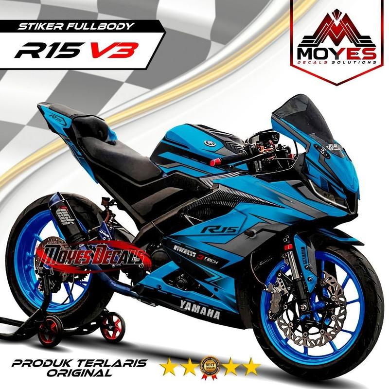 Decal R15 V3 Fullbody Custom Stiker Variasi Yamaha R15 V3 Fullbody 3