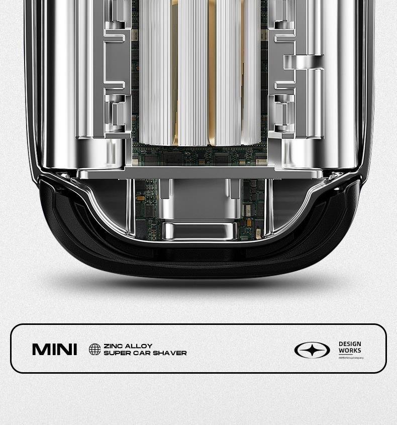 Product Introduction of New supercar razor gift box men's electric mini portable beard knife gift razor for boyfriend 7