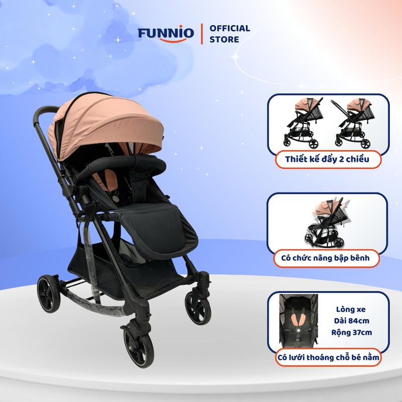  Xe đẩy Legendary V9 thiết kế đẩy 2 chiều 3 tư thế ngồi ngả nằm kết hợp chức năng bập bênh cho bé từ sơ sinh 