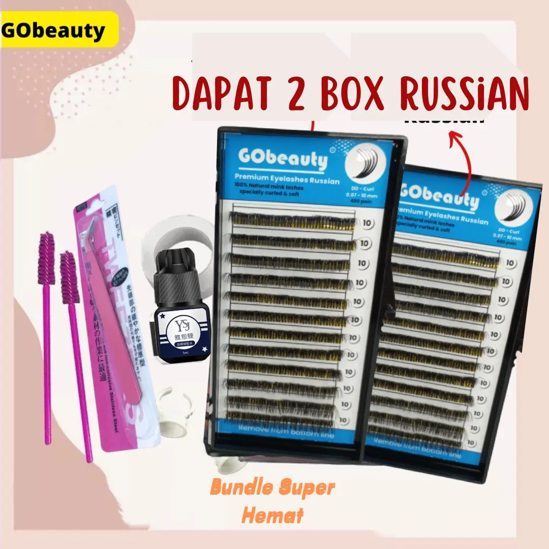 PAKET EYELASHES EXTENTION - DAPAT 2 BOX