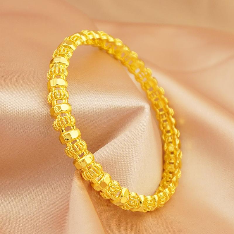 Product Introduction of An Elegant Classical Style Copper Bracelet Suitable For Women To Wear - Luxury Bracelet With Floral Design, Suitable For Daily Wear And Gift Giving, 1 Piece For Ramadan 0