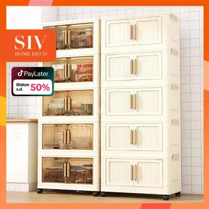 SIV 50-90cm Lemari Plastik Susun Besar Lemari Plastik Jumbo Lipat Penyimpanan Serbaguna Furniture (3/4/5/6 Susun) SIV 50-90cm Lemari Plastik Susun Besar Lemari Plastik Jumbo Lipat Penyimpanan Serbaguna Furniture (3/4/5/6 Susun)