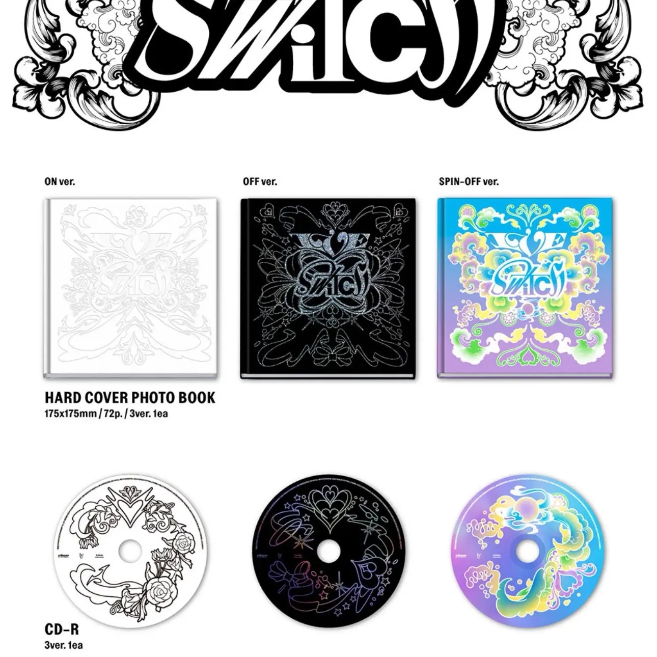 IVE SWITCH ALBUMS AND LD PHOTOCARD