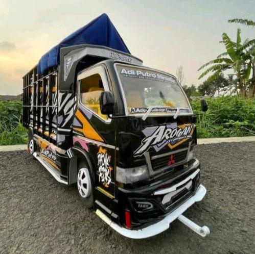 promo terbaru mainan truk oleng kayu lampu terpal 0