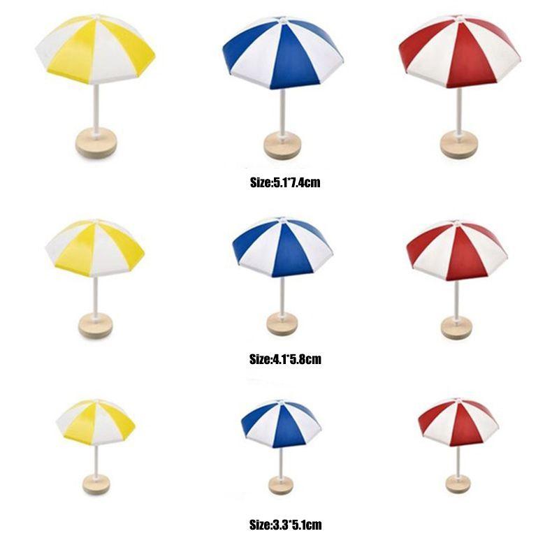Product Introduction of Durable Mini Sun Umbrella Micro Landscape Decoration For Creative Dollhouse Environments 0