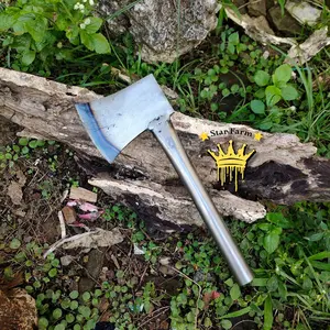 Kapak Baja Per Tajam Gagang Pipa Anti Copot - Kapak Tebal Belah Kayu Belah Kelapa