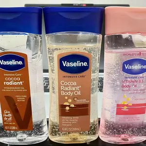 Vaseline Body Oil 200ml | Body Gel Oil Melembapkan Kulit Kering Cocoa Butter Vitamin B3