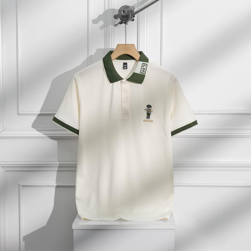 OMP.25 Áo thun Polo Omen phối cổ thêu Fashin trẻ trung