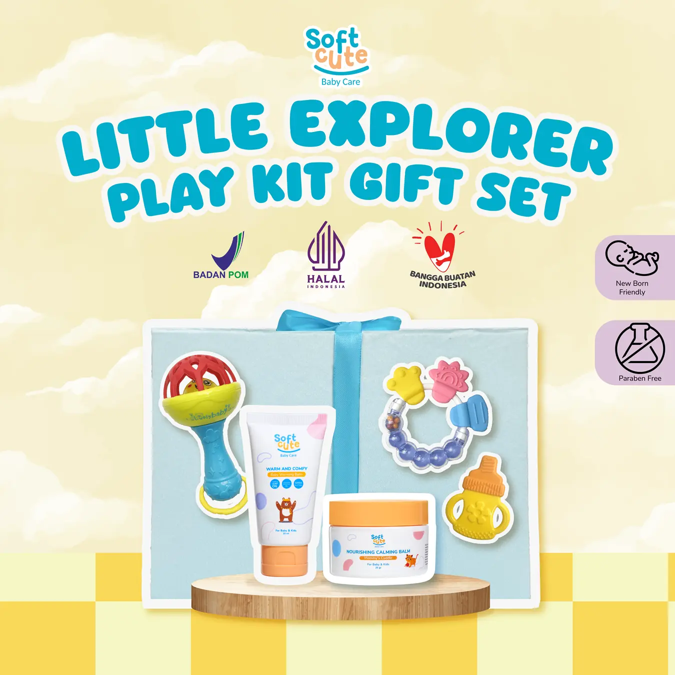HAMPERS BABY LAHIRAN ANAK NEWBORN [ LITTLE EXPLORER PLAY KIT GIFT SET ]