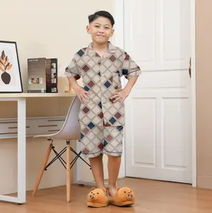 Nyenyak Piyama HP Anak Laki 8 - 12 Tahun Bahan Katun / Baju Tidur Karakter Celana Pendek Anak Cowok